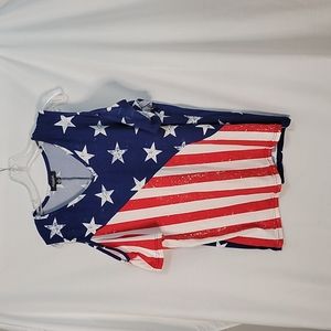 Rouge collection stars and stripes blouse